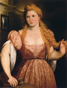 Young Woman At Her Toilet — Paris Bordone, Mannerism