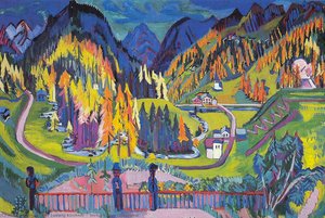 Sertig Valley In Autumn — Ernst Ludwig Kirchner, German Expressionism