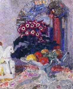Fruit Flowers And Staffordshire — Leon De Smet