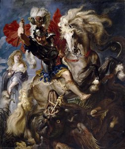 St George And A Dragon — Peter Paul Rubens
