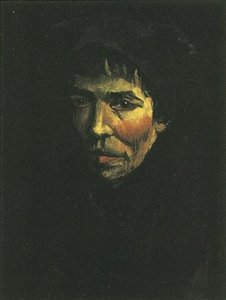 Head Of A Peasant Woman With Dark Cap 8 — Vincent Willem Van Gogh, Post-impressionism