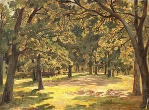 Oak Forest — Ivan Ivanovich Shishkin, Impressionism
