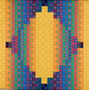 Lacoste-w5 — Victor Vasarely, Op Art
