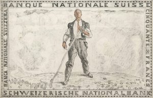Study Of A Standing Figure — Ferdinand Hodler