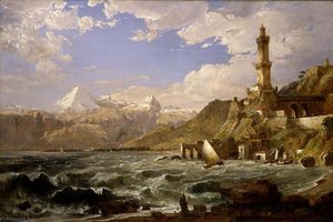 The Coast Of Genoa — Jasper Francis Cropsey