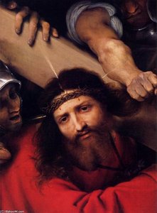 Christ Carrying The Cross (detail) — Lorenzo Lotto