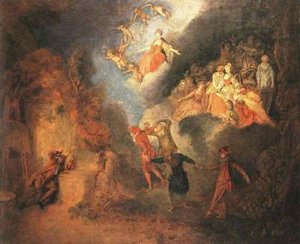 The Artist's Dream — Jean-antoine Watteau, Rococo Style