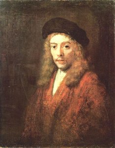 Portrait Of Titus With A Big Beret (also Known As Portrait Of A Young Man) — Rembrandt Van Rijn, Baroque