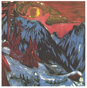 Mountains In Winter — Ernst Ludwig Kirchner, German Expressionism