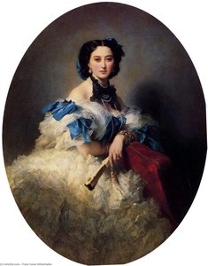 Countess Varvara Alekseyevna Musina-pushkina — Franz Xavier Winterhalter, Academicism
