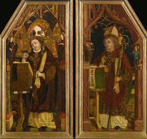 St Ambrose With St Florian And St George St Erasmus With St Margaret And St Dorothy — Simon Von Taisten