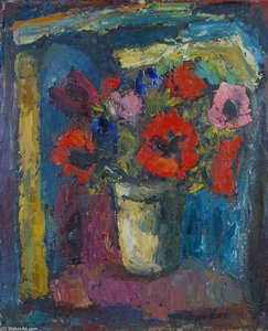 Poppies At The Window — William Mactaggart