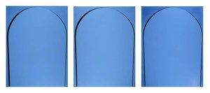 Poured Painting Blue, Black, Blue — Ian Davenport