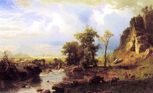 North Fork Of The Platte Nebraska — Albert Bierstadt