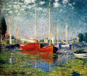 The Red Boats Argenteuil — Claude Monet, Impressionism
