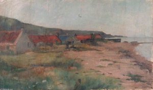 Cottages Near Shore Line — Wilfred Williams Ball