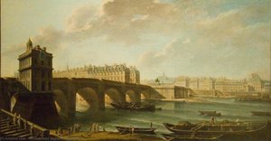 The Pont Neuf And The Samaritaine — Nicolas Jean Baptiste Raguenet, Neoclassicism