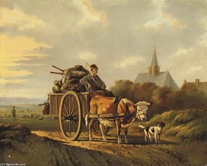 Going To The Market — Albertus Verhoesen