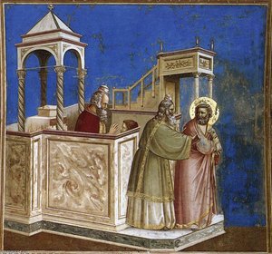 No. 1 Scenes From The Life Of Joachim: 1. Rejection Of Joachim's Sacrifice — Giotto Di Bondone