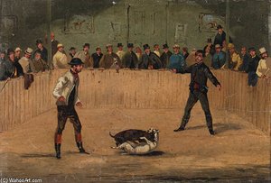 Dogs Fighting — Samuel Henry Gordon Alken