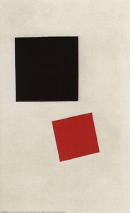 Black Square And Red Square — Kazimir Malevich, Suprematist Movement