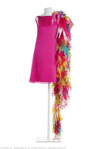 Dress With Rooster Scarf — Águeda Isabel Ruiz De La Prada Y Sentmenat