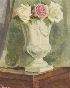 Roses In A Vase — Vanessa Bell