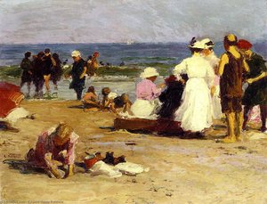Bathers In The Surf — Edward Henry Potthast, Impressionism