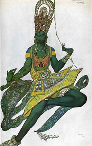 Le Dieu Bleu Nijinsky In Title Role — Léon Bakst