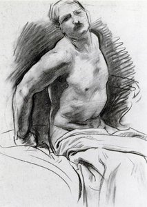 Seated Model With Drapery — John Singer Sargent, Contemporary Realism