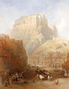 Edinburgh Castle From The Grassmarket — David Roberts