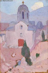Landscape With Church — Spyros Papaloukas