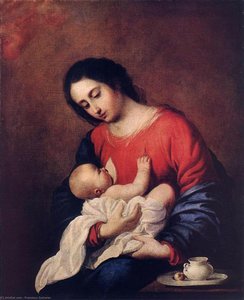 Madonna With Child — Francisco De Zurbarán, Baroque
