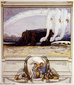 Dante's 'divine Comedy — Franz Von Bayros, Romanticism
