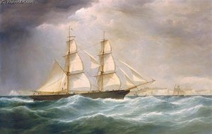 The Brig Mignonette Inward Bound Off Dover — Samuel Walters