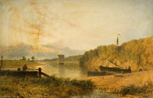 On The Trent Near Ratcliffe — Henry Thomas Dawson