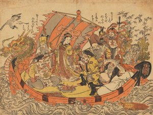 Seven Lucky Gods — Kitao Shigemasa, Ukiyo-e
