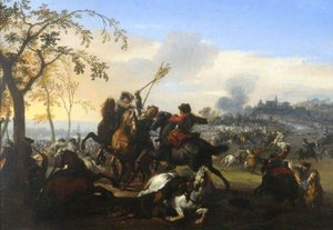 A Country Skirmish — Jan Van Huchtenburgh