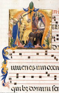 Antiphonary (folio 27v) — Cenni Di Francesco Di Ser Cenni