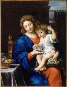 La Vierge À La Grappe — Pierre Mignard, Baroque Painting