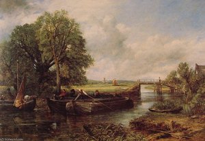 A View On The Stour Near Dedham — John Constable, Romanticism