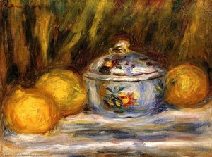 Sugar Bowl And Lemons — Pierre-auguste Renoir