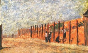 Peasants Driving Stakes — Georges Seurat