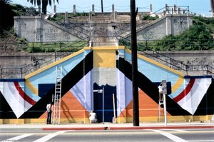 Mechicano Art Center Mural At Echo Park Lake — Oscar R Castillo