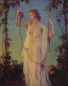 Fall Sunshine — Charles Courtney Curran