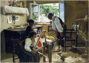 Segovia Family, The Suckling Child — Joaquín Sorolla Y Bastida