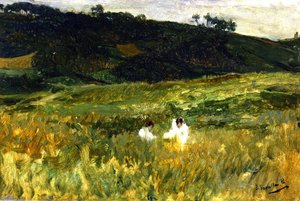 Landscape With Figures, Asturias — Joaquín Sorolla Y Bastida