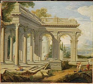Péristyle D'un Palais En Ruines — Jean Lemaire Dit Lemaire-poussin
