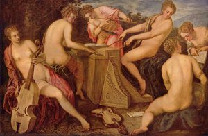 Women Playing Music — Jacopo Tintoretto