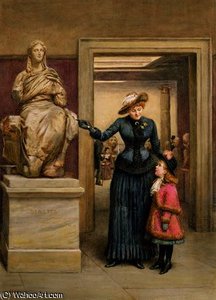 At The British Museum — George Goodwin Kilburne